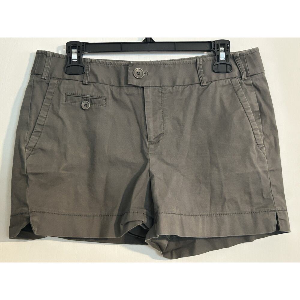 Banana Republic Martin Fit Stretch Shorts Women’s Size 8 Olive Cotton Pockets